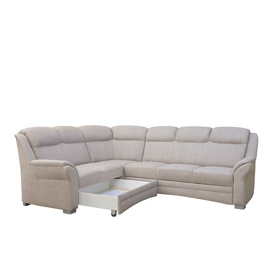 HORTENZIE rohová sedací souprava, pravá, světle hnědá SS01