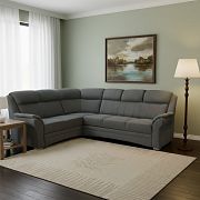 HORTENZIE rohová sedací souprava, pravá, šedá SS22