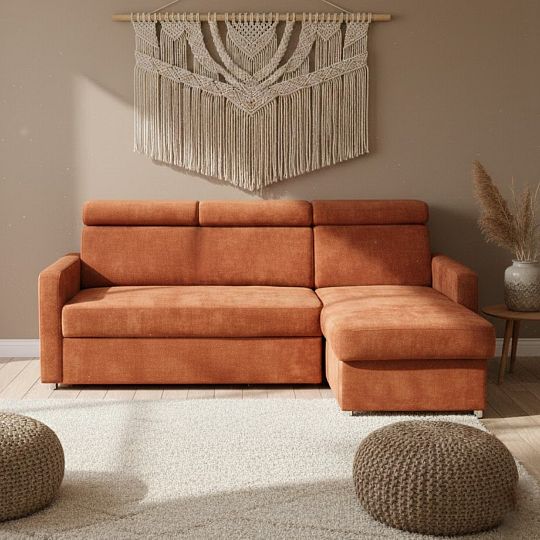 FONDUE NEW MINI sedací souprava, UNI, skořicová Rosario 472