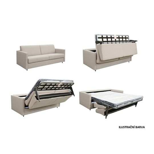 GRENADA pohovka 140, šedá SS22