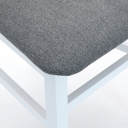 Jídelní židle, Denis New, bílá/šedá SS21