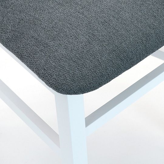 Jídelní židle, Denis New, bílá/tmavě šedá SS22