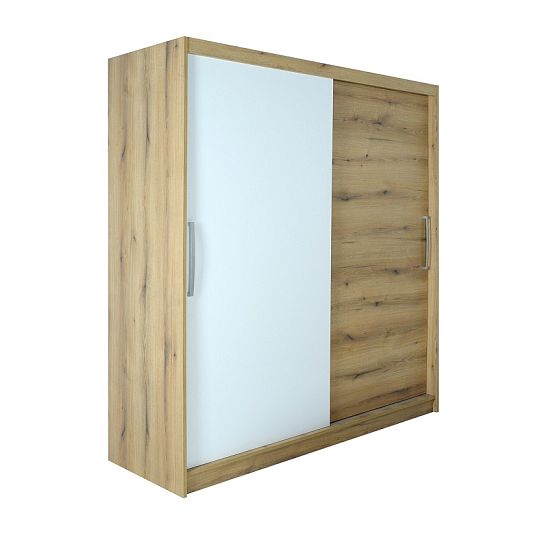 MONTREAL šatní skříň 120, dub pobřežný/bílá