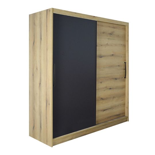 MONTREAL šatní skříň 120, dub pobřežný/šedohnědá