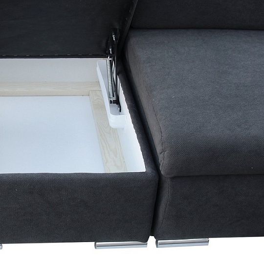 BORGO rohová sedací souprava, pravá, tmavě šedá Curio 97