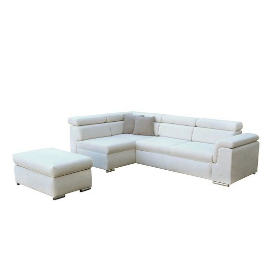 BORGO rohová sedací souprava pravá, světle šedá Curio 02