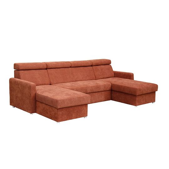 FONDUE sedací souprava do U, univerzální, skořicová Rosario 472