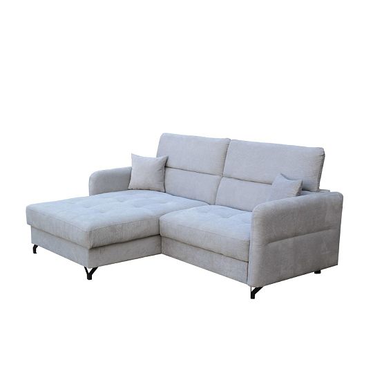 LOLITA rohová sedací souprava, univerzální, světle šedá