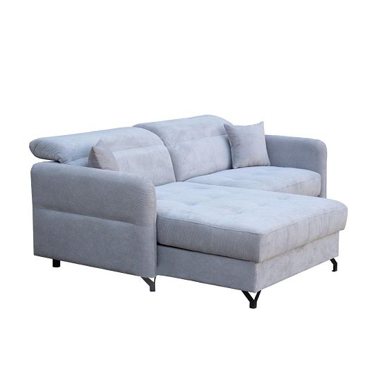 LOLITA rohová sedací souprava, univerzální, světle šedá