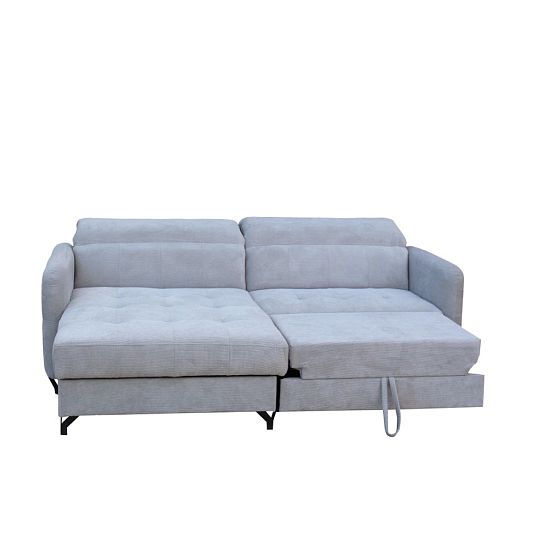 LOLITA rohová sedací souprava, univerzální, světle šedá