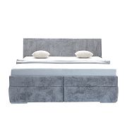 LEONA 2 manželská postel 180 cm, šedá