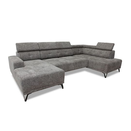 KLEOPATRA sedací souprava do U, levá, šedá Retro Bliss 90