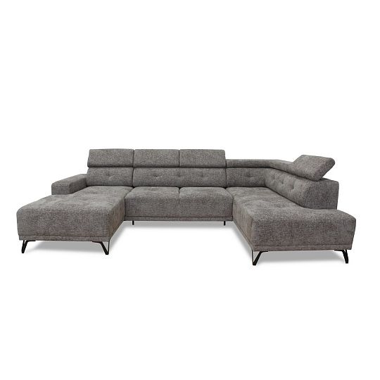 KLEOPATRA sedací souprava do U, levá, šedá Retro Bliss 90