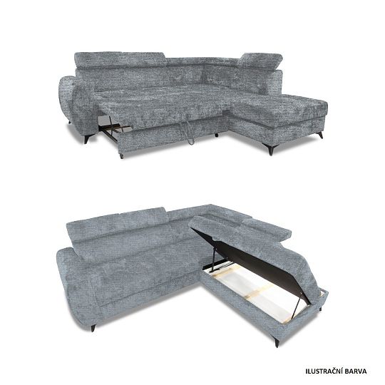 WENGEN I rohová sedací souprava, levá, olivová Aragon 39