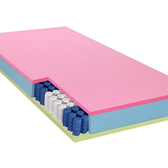 EDISON 2 LINE manželská postel 180 + matrace a rošt, Dub pobřežní