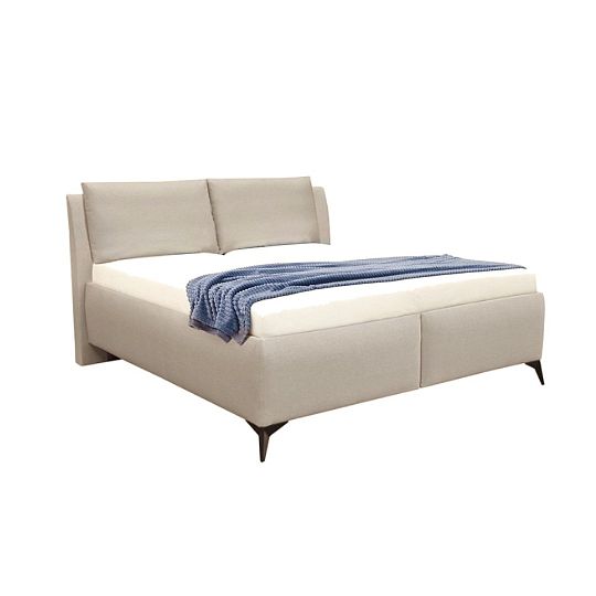 LUSIA 2 manželská postel + matrace a rošt, béžová