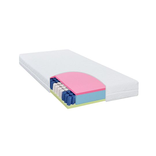 LUSIA 2 manželská postel + matrace a rošt, béžová