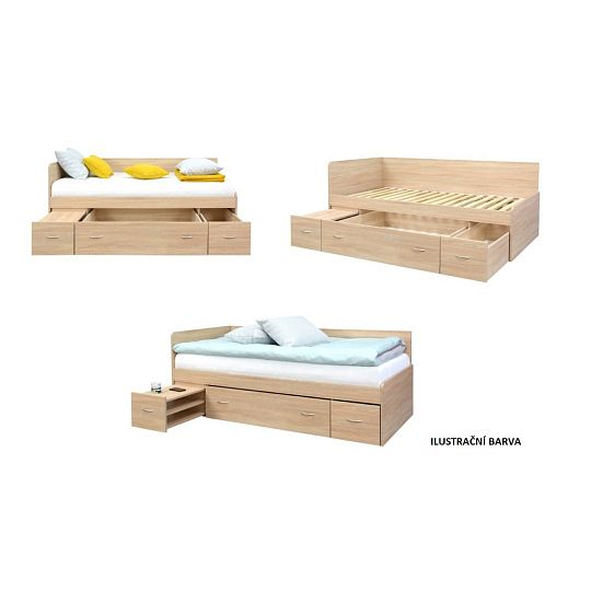 MAXIMUS válenda s úložným prostorem 90 cm, třešeň
