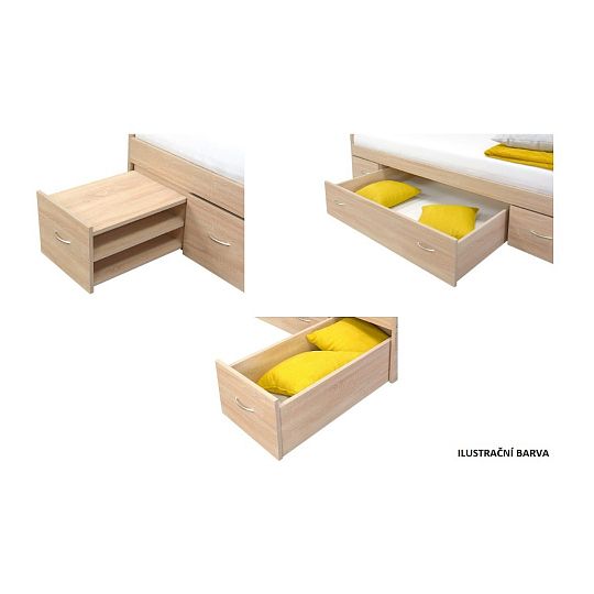 MAXIMUS válenda s úložným prostorem 90 cm, třešeň