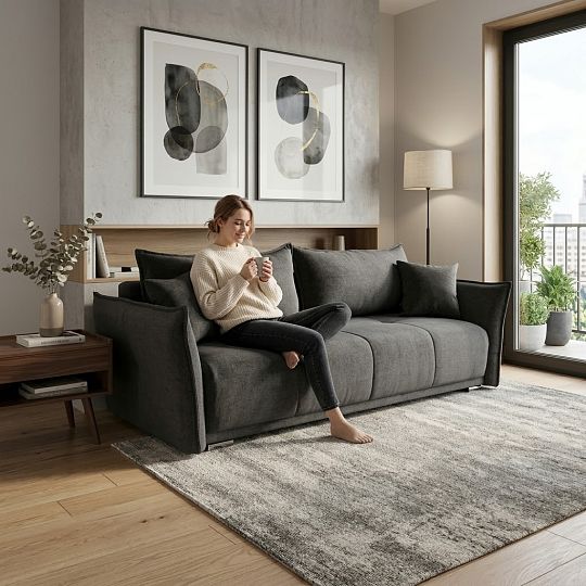 VANESSA pohovka, tmavě šedá