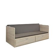 MENEOS rozkládací postel 90 cm + bočnice, dub sonoma