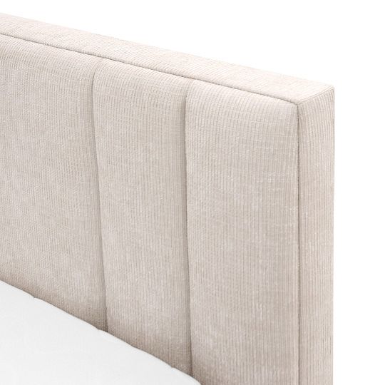 RAMESA čalouněná postel 180 + rošt, bílá káva