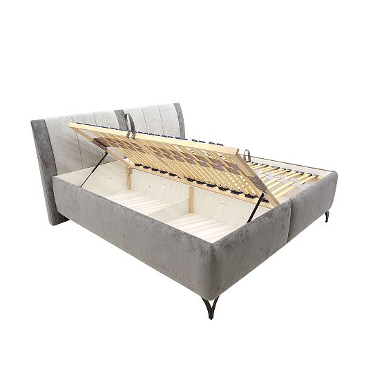 TIFANY NEW čalouněná postel 180 + rošt, tmavě šedá