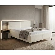 MINNESOTA čalouněná postel 180 + rošt, smetanová