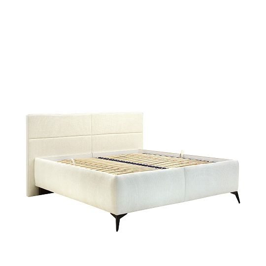 MINNESOTA čalouněná postel 180 + rošt, smetanová