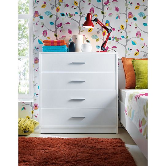 Nepo Plus Komoda KOM4S Bílá