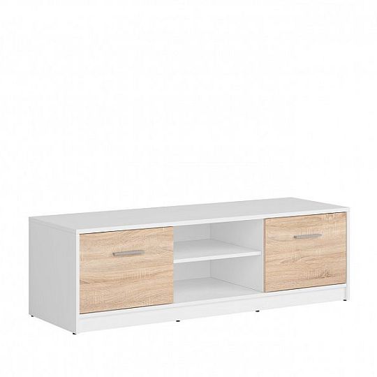 Nepo Plus Televizní stolek RTV2D Bílá/dub sonoma