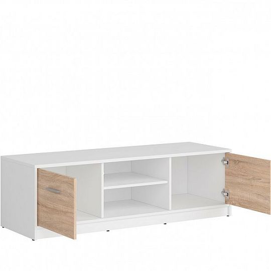 Nepo Plus Televizní stolek RTV2D Bílá/dub sonoma