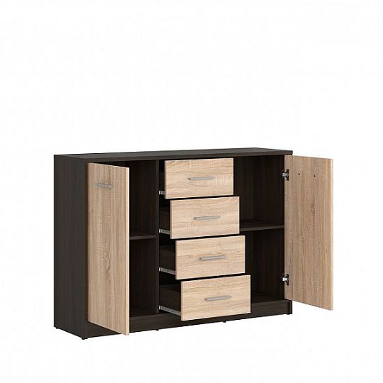Nepo Komoda KOM2D4S Wenge/Dub Sonoma