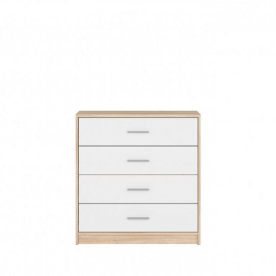 Nepo Plus Komoda KOM4S Dub Sonoma/Bílá