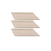 Sada polic Nepo Plus 76, k šatní skříni SZF3D2S, Dub sonoma