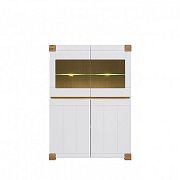 Arendal Vitrína REG2D2W/101, bílá alpská/bílá