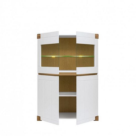 Arendal Vitrína REG2D2W/101, bílá alpská/bílá