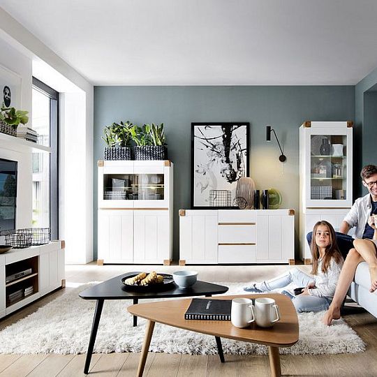 Arendal Vitrína REG2D2W/101, bílá alpská/bílá