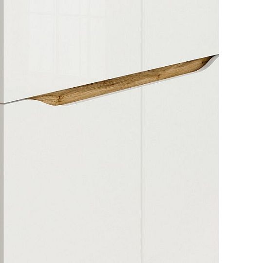 NUIS šatní skříň SZF4D dub wotan/bílý lesk