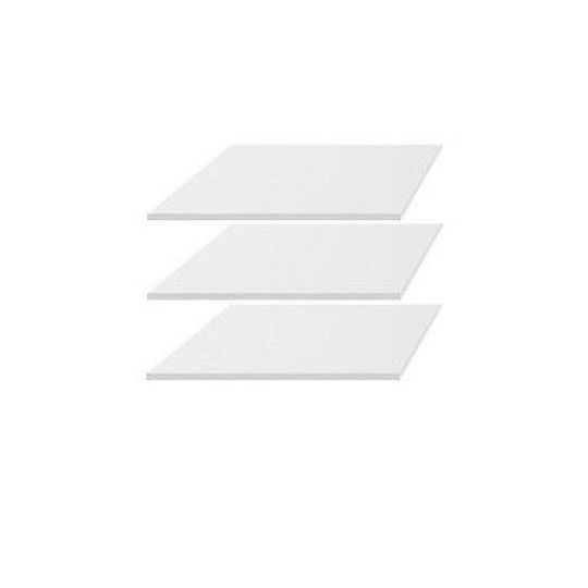 ERLA police do skříně, bílá (3 kusy v balení)