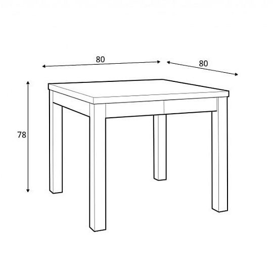 Baklawa jídelní stůl BAL, bílá alpská
