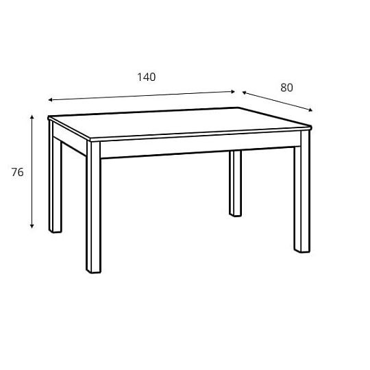 BRYK jídelní stůl TXS 143, dub stirling