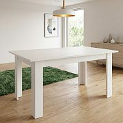 Jídelní stůl STO/138 BIS, bílá alpská