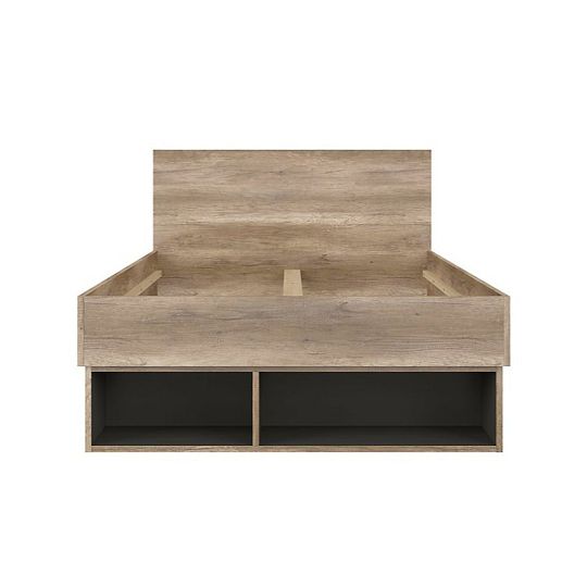 MALCOLM postel 120 cm, dub monument