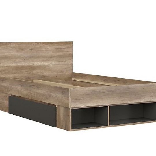 MALCOLM postel 120 cm, dub monument