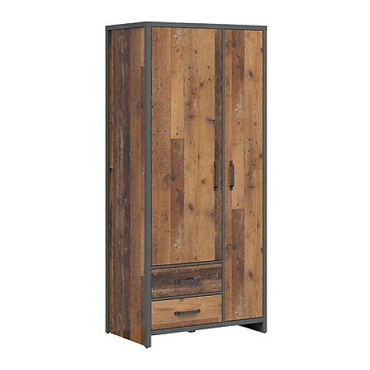 WESTON šatní skříň SZF2D2S, borovice old style/matera