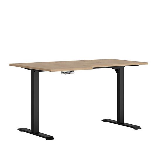 SPACE OFFICE psací stůl BIU/140/90/B/L, levá, dub artisan