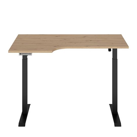 SPACE OFFICE psací stůl BIU/140/90/B/L, levá, dub artisan