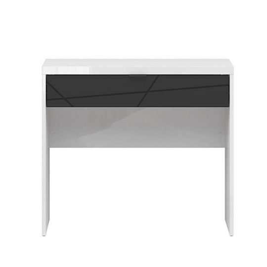 FORN toaletka TOL1S, bílý lesk/černý mat