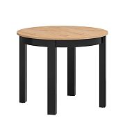 BERNARDIN STO jídelní stůl, dub artisan/černá